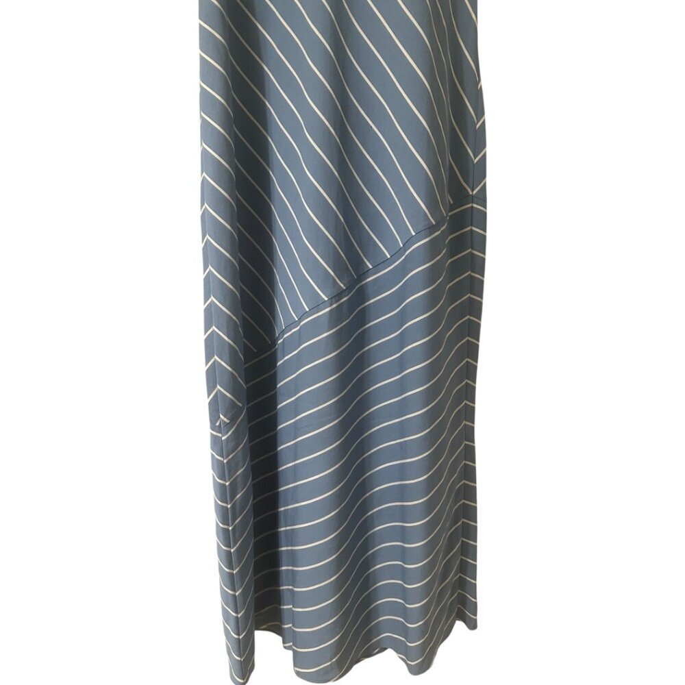 Jenni Kayne Kendall Slip Dress Size S Vintage Blue Stripe Minimalist Chic Modern - Picture 9 of 11